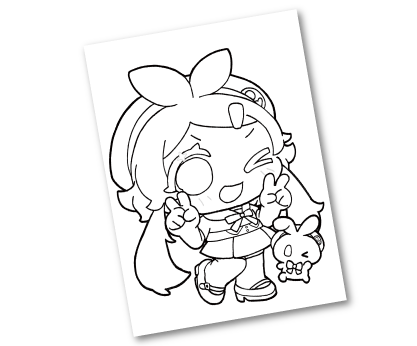 塗り絵線画